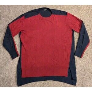 J.Crew Colorblock Wool Blend Crew Neck Sweater B6522 Women's Large